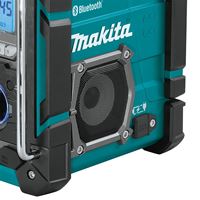 Makita XRM10 Job Site Charger/Radio, Tool Only, 12/14 V, 5 Ah, Bluetooth, Includes: AC Adapter, Radio