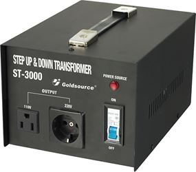 Goldsource ST Series Step Up and Step Down Transformer, 9-3/4 in L x 7-1/8 in W x 6 in H, 3000 W