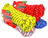 BARON 42607 Rope, 3/16 in Dia, 50 ft L, 244 lb Working Load, Polypropylene, Assorted