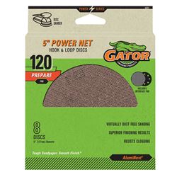 Gator 4802 Power Net Disc, 5 in Dia, 120 Grit, Fine