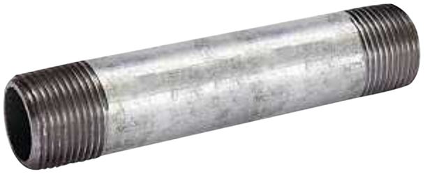 B & K 563-540HN Pipe Nipple, 1/2 in, Threaded, Steel, 150 psi Pressure, 4 in L 