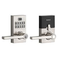 Kwikset SmartCode 917 Series 99170-003 Smart Lock, Satin Nickel, Residential, AAA Grade, Metal, Lever Interior Handle