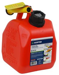 Scepter Flo n go FG4G111 Gas Can, 1 gal Capacity, Polypropylene, Red 