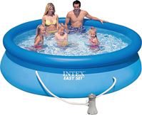 INTEX Easy Set 28121EH Pool Set, 1018 gal Capacity, Vinyl 