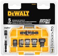 DeWALT DWADND-5 Nut Driver Set, 5-Piece, Steel, Black 