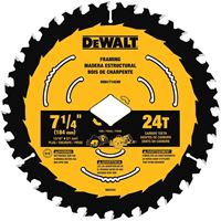 DeWALT DWA171424DB10 Circular Saw Blade, 7-1/4 in Dia, 5/8 in Arbor, 24-Teeth, Tungsten Carbide Cutting Edge, 10/PK, Pack of 10 
