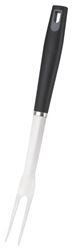 Omaha BBQ Fork, 1.5 mm Gauge, Stainless Steel Blade, Stainless Steel, Plastic Handle, Straight Handle 