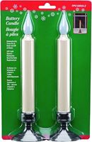 Xodus Innovations FPC1205A-2-72 Window Candle, 8-7/8 in H Candle, AA Alkaline Battery, LED Bulb, Amber Bulb  72 Pack