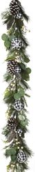 Gerson 2539100 Pine and Berry Holiday Garland, 5 ft L  16 Pack 