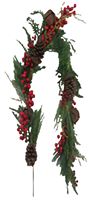 Gerson 2559390 Garland Holiday Pine&Jingl, 5 ft 12 Pack 