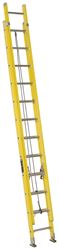 Louisville FE1700 Series FE1724 Extension Ladder, 23 ft 8 in H Reach, 250 lb, 24-Step, 1-1/2 in D Step, Fiberglass 