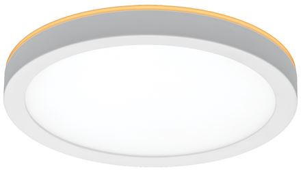 ETI LowPro Series 56568114 Ceiling Light with Nightlight, 120 V, 12 W, Integrated LED Lamp, 800 Lumens, White Fixture 