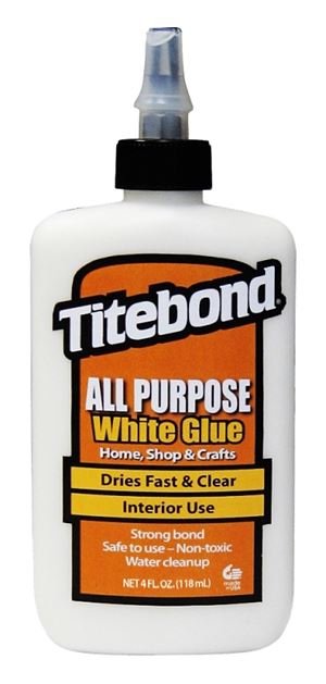 Titebond 5032 All Purpose Glue, White, 4 oz Bottle