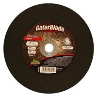 Gator 9641 Cut-Off Wheel, 7 in Dia, 1/8 in Thick, 5/8 in Arbor, Aluminum Oxide Abrasive 