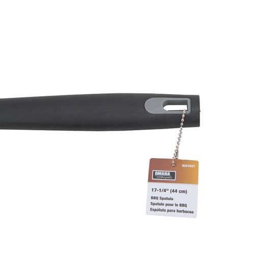 Omaha BBQ Spatula, 1.5 mm Gauge, Stainless Steel Blade, Stainless Steel, Plastic Handle, Straight Handle - VORG9321837