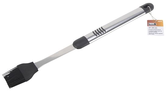 Omaha Premium Basting Brush, 1-3/4 W Brush, Stainless Steel Handle, 16 in L - VORG9466798