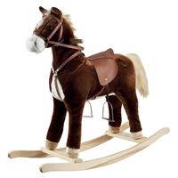 Santas Forest 28305 Christmas Rocking Horse with Sound, 42 x 17 x 41 in, Polyester