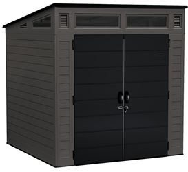Suncast BMS7780 Storage Shed, 317 cu-ft Capacity, 7 ft 2-1/2 in W, 7 ft 3-1/2 in D, 7 ft 5-1/2 in H, Resin 