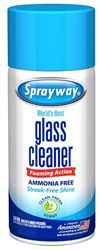 Sprayway SW195R Glass Cleaner, 6 oz, Aerosol, Butyl, Colorless/Pale Yellow, Pack of 12 