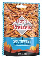 Dots Homestyle Pretzels 7399959 Pretzels, Southwest Seasoned Flavor Bag, Pack of 10 