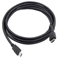 PowerZone ORHDMI02 High-Speed HDMI Cable, HDMI Silver, Black Sheath, 8 ft L 
