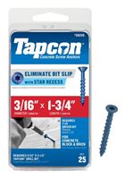 Buildex Tapcon 24255 Concrete Screw Anchor, 3/16 in Dia, 1-3/4 in L, Steel, Climaseal 
