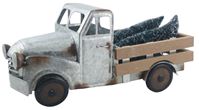 Santas Forest 22527 Truck Metal With Tree, 12 In 6 Pack 