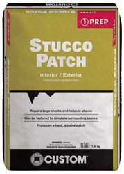 CUSTOM STP25 Stucco Patch, White, 25 lb Bag 