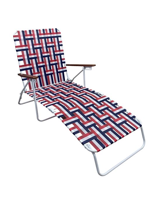 Seasonal Trends AC4012-RED Folding Web Lounge Chair, 25.20 in W, 66.93 in D, 35.04 in H, 300 lbs Capacity, Pack of 2 - VORG7282726