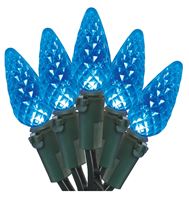 Hometown Holidays W11N0465 Outdoor Christmas Lights, LED, 70 Lamps, C6, Blue, 4 x 4 x 4 in 