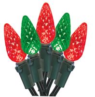Hometown Holidays W11N0466 Outdoor Christmas Lights, LED, 70 Lamps, Red/Green, 4 x 4 x 4 in, Pack of 12 