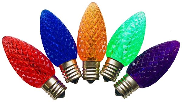 Santas Forest 24990 Bulb, Intermediate Lamp Base, LED Lamp, Crystal Multi Light