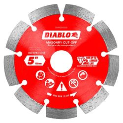 Diablo DMADS0500 Saw Blade, 5 in Dia, Segmented Rim, 1/PK 
