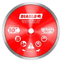 Diablo DMADC1000 Saw Blade, 10 in Dia, Continuous Rim 