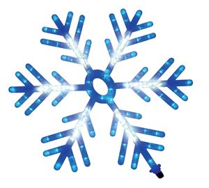 Hometown Holidays 60603 Snowflake Motion, Blue/White Light 4 Pack
