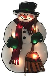 Hometown Holidays 36601 Double-Sided Snowman, 3 A, 125 V, 20-Lamp, Diode Lamp, Clear Light, Black/Green/Red/White  12 Pack