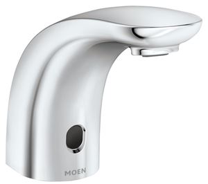Moen M-Power Series CA8302 Electronic Lavatory Faucet, 0.5 gpm, Cast Brass, Chrome Plated, Fixed Spout