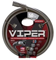 Element Viper CELVP58050 Garden Hose, 5/8 in, 50 ft L, Rubber, Black 