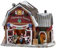 Lemax 15757 Talent Contest Flanagans Barn Figurine, Pack of 4 