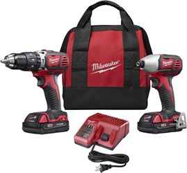 Milwaukee 2697-22CT 2-Tool Combination Kit, Battery Included, 18 V, 2-Tool, Lithium-Ion Battery