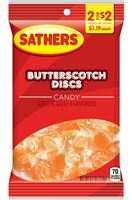 Sathers 2686 Disc Candy, Butterscotch Flavor, 4.2 oz 12 Pack 