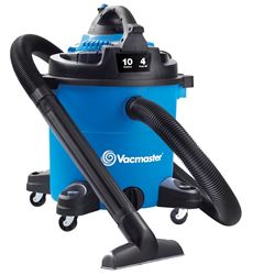 Vacmaster VBVA1010PF Vacuum Cleaner, 10 gal, 106 cfm Air, Standard Cartridge, 4 hp, 120 V, Blue 