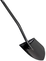 FISKARS 396680-1001 Digging Shovel, 8.63 in W Blade, Steel Blade, Black Blade, Steel Handle, Straight Handle 