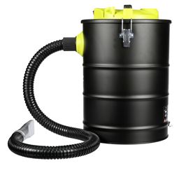 US STOVE AV15E Ash Vacuum, 6.5 gal Vacuum, Cartridge Filter, Black Housing