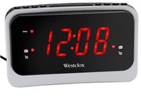 Westclox 80231NS Clock Radio, LED Display, Snooze 