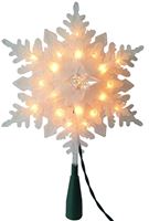 Hometown Holidays 36629 Snowflake Tree Topper, 9.25 in  12 Pack