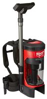 Milwaukee M18 FUEL 0885-20 Backpack Vacuum, 1 gal Vacuum, HEPA Filter, 18 V, Red Housing