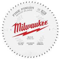 Milwaukee 48-40-1028 Circular Saw Blade, 10 in Dia, 5/8 in Arbor, 60-Teeth, Cobalt/Tungsten Carbide Cutting Edge 