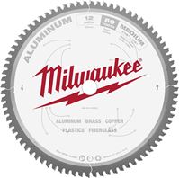 Milwaukee 48-40-4365 Circular Saw Blade, 12 in Dia, 1 in Arbor, 80-Teeth, Carbide Cutting Edge 