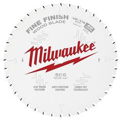 Milwaukee 48-40-1040 Circular Saw Blade, 10-1/4 in Dia, 5/8 in Arbor, 40-Teeth, Carbide Cutting Edge 